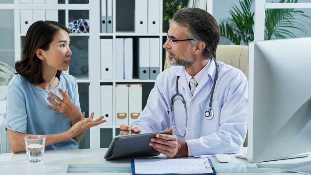 AI medical scribe listening to doctor-patient encounter